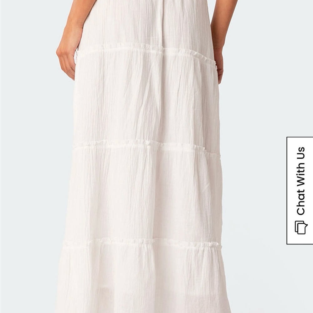 New Edikted White Maxi Skirt - Picture 3 of 6